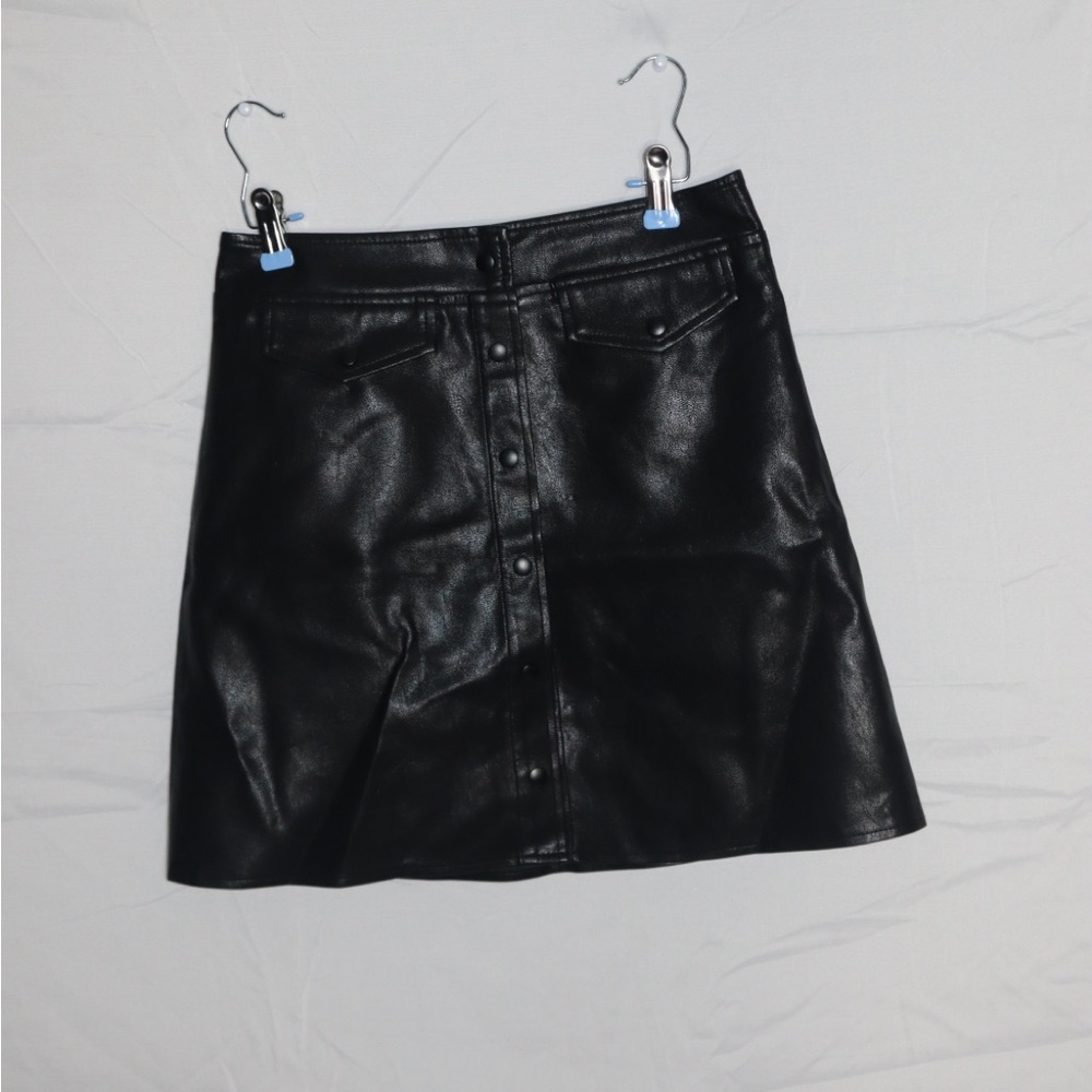 Black Leather Skirt